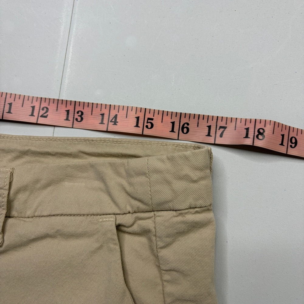 Frank & Eileen Pants Womens 10 Tan Westport Chino Ankle Crop Wide Leg Mid Rise - Picture 10 of 13